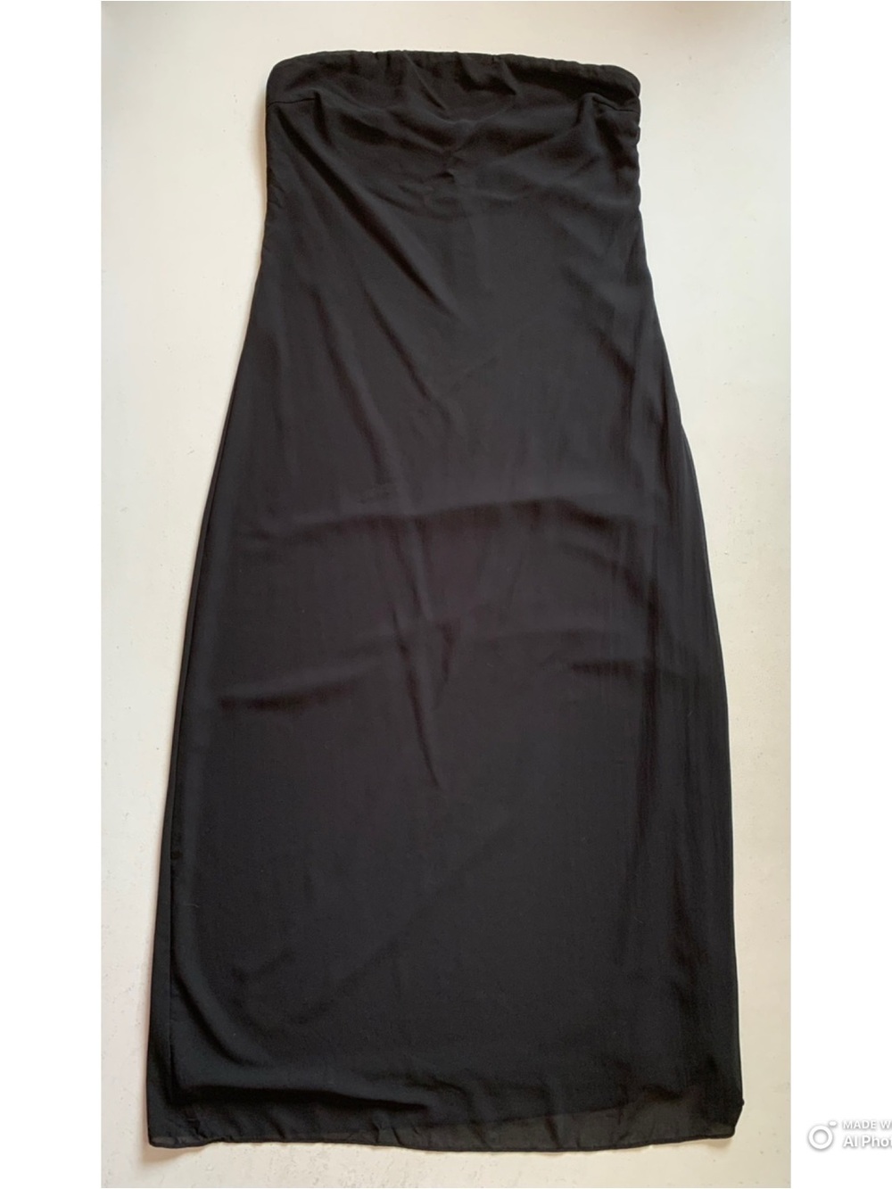 Lulus XL Rawya Black Strapless Maxi Dress and Scarf Set NWT Formal Party Dress - Picture 10 of 17